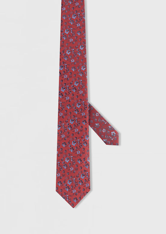 Dark Burgundy Patterned Tie