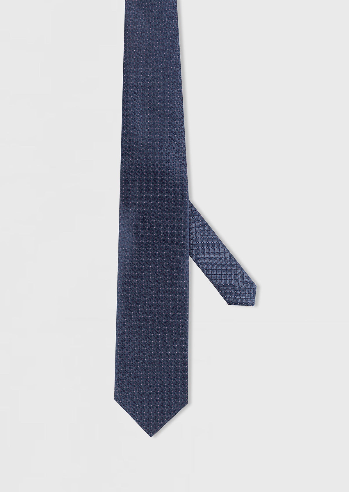 Light Navy Patterned Tie