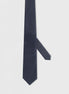 Standard Fit Dark Navy Patterned Tie