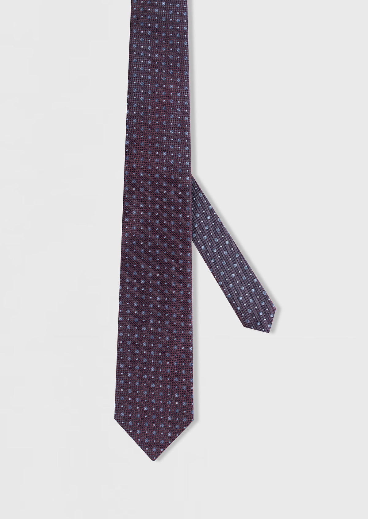 Dark Burgundy Patterned Tie
