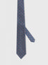 Light Navy Patterned Tie