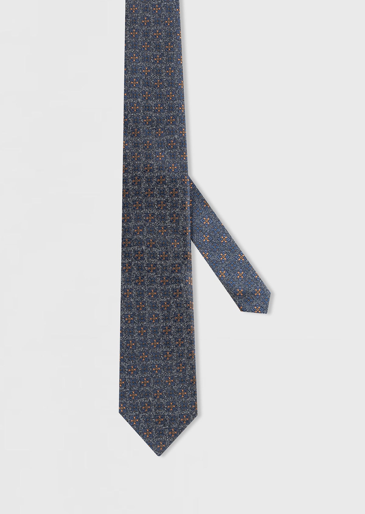 Dark Navy Patterned Tie
