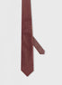 Standard Fit Burgundy Patterned Tie