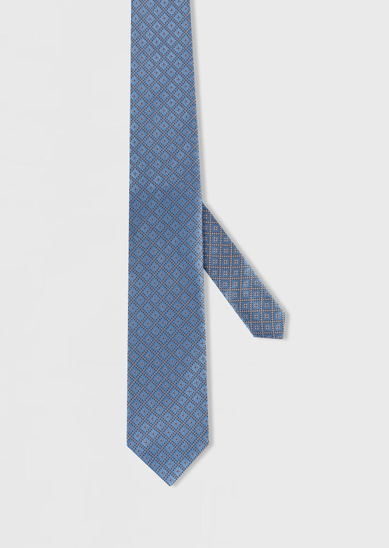 Blue Patterned Tie