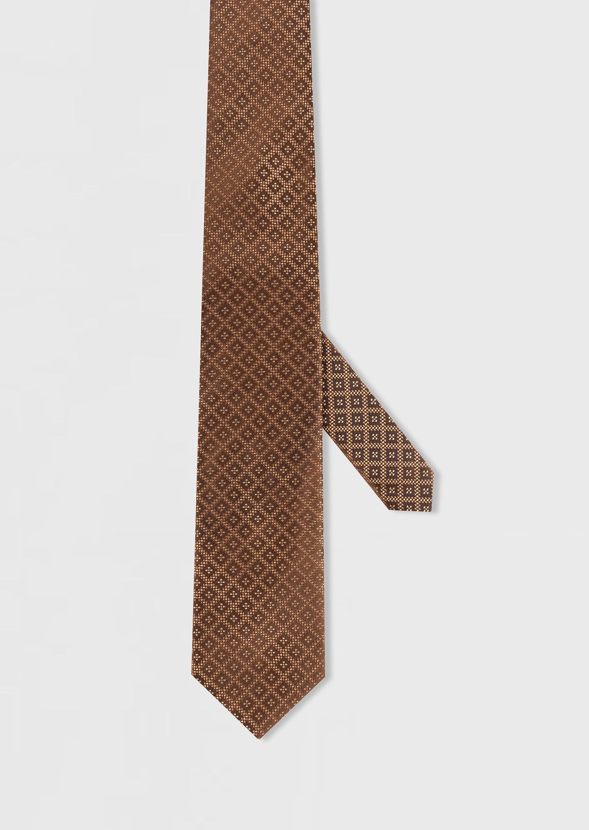 Standard Fit Camel Patterned Tie