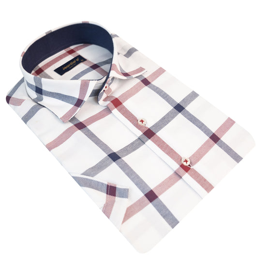 Burgundy Short Sleeve Shirt