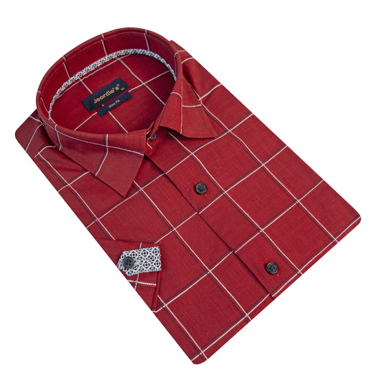 Burgundy Short Sleeve Shirt