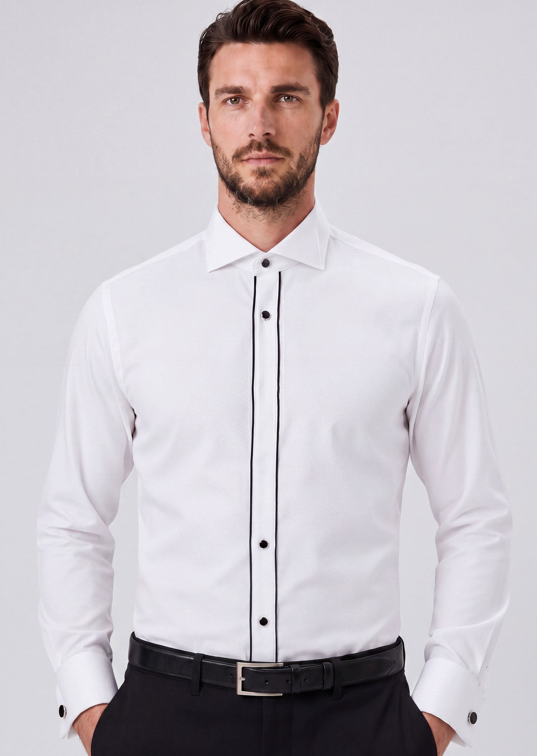 White Wing Collar Shirt