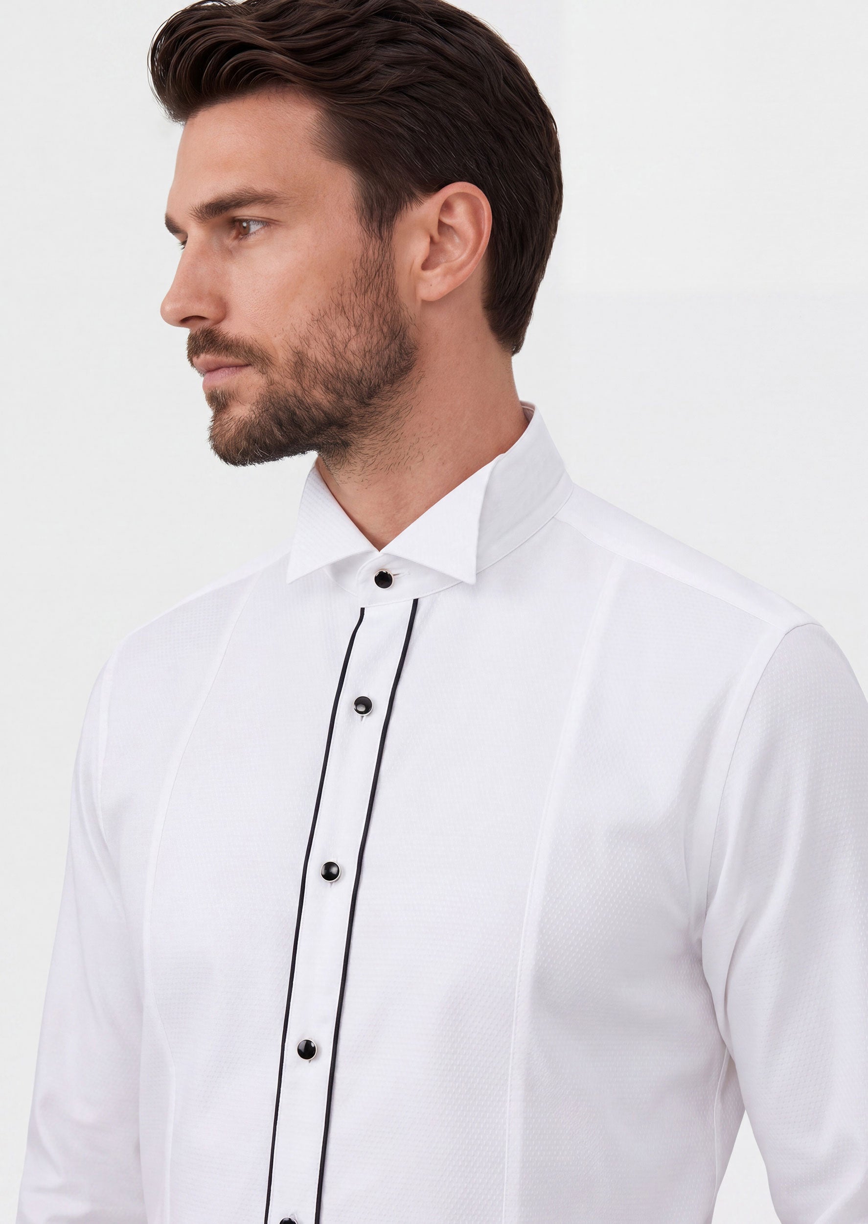White Wing Collar Shirt