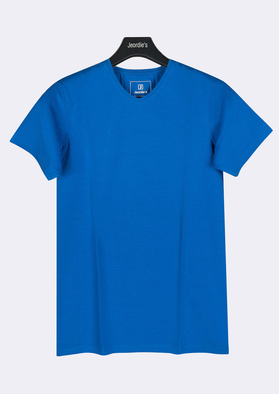 Sax Blue V-Neck T-shirt