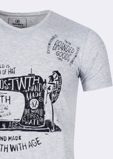 Grey Melange V-Neck T-shirt