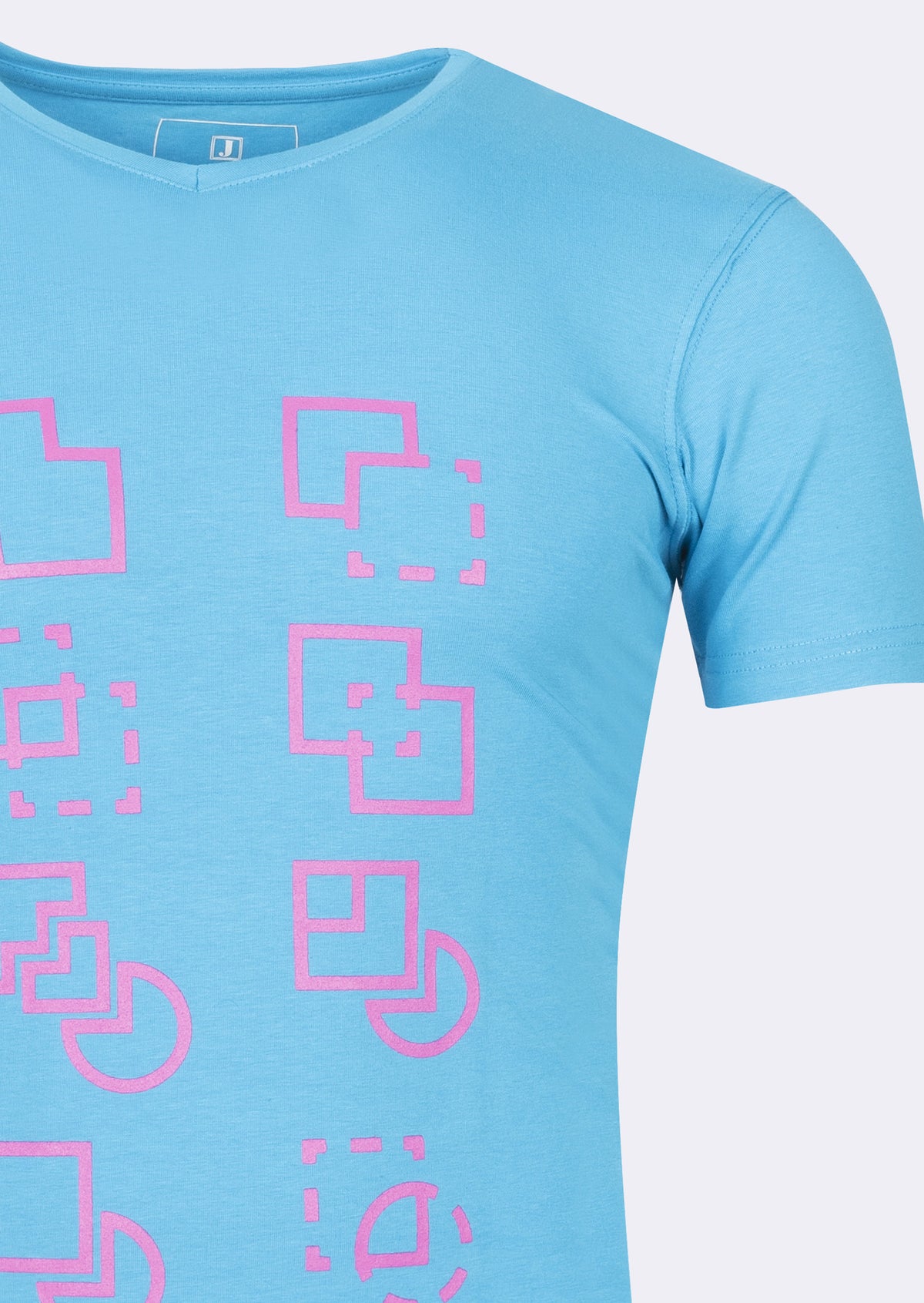 Sky Blue V-Neck T-shirt