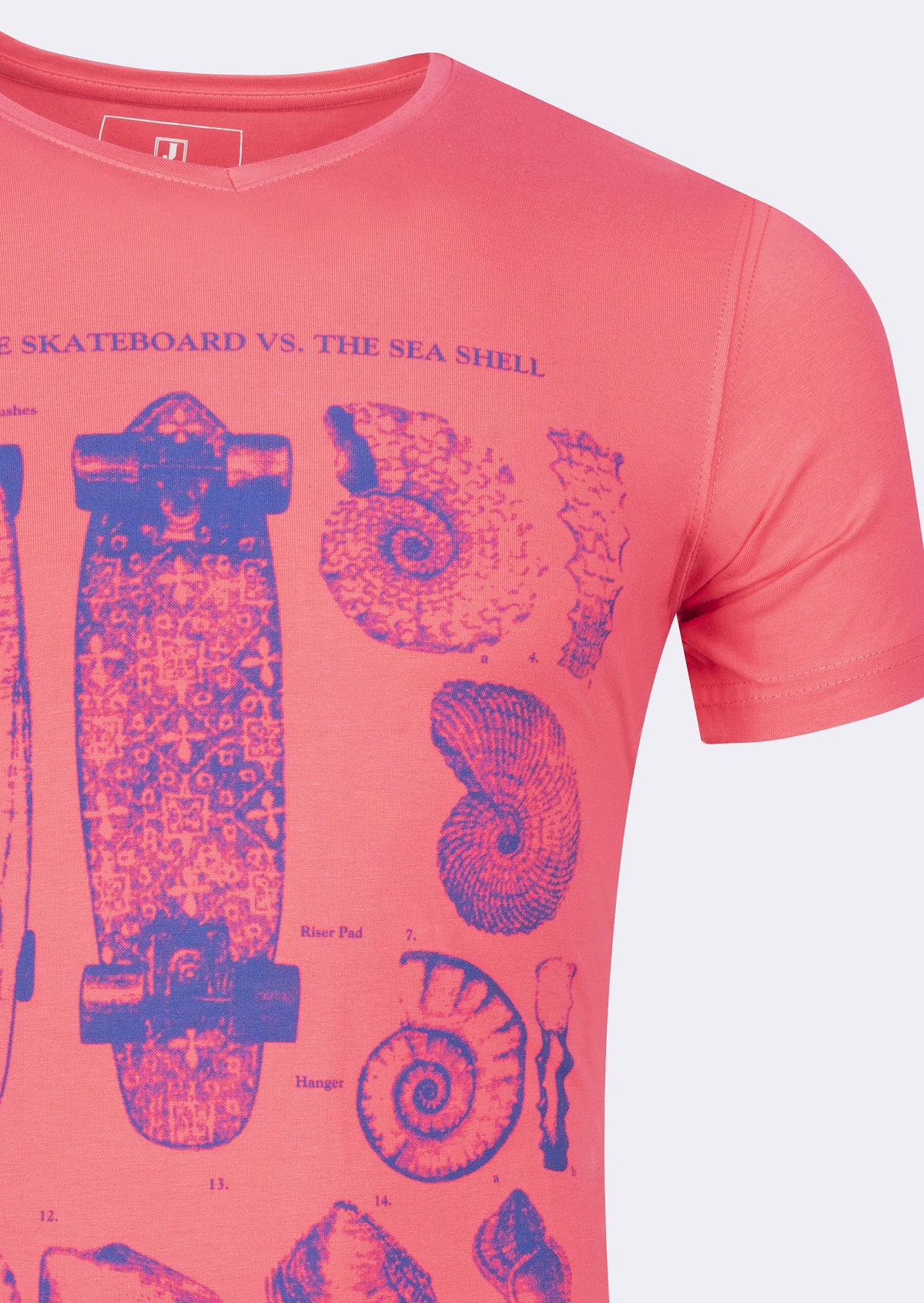 Fuchsia V-Neck T-shirt