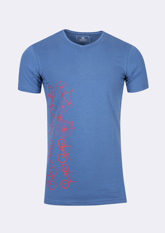Indigo V-Neck T-shirt