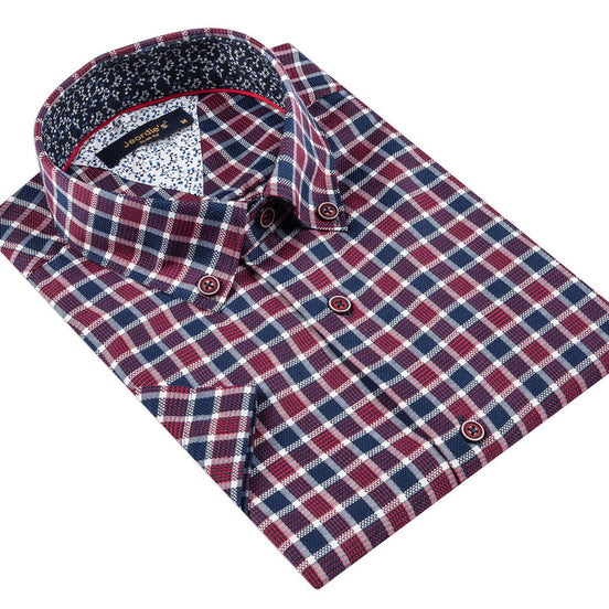 Burgundy Short Sleeve Shirt