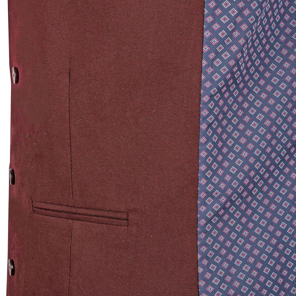 Burgundy Waistcoat
