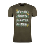 Khaki Crew Neck T-shirt