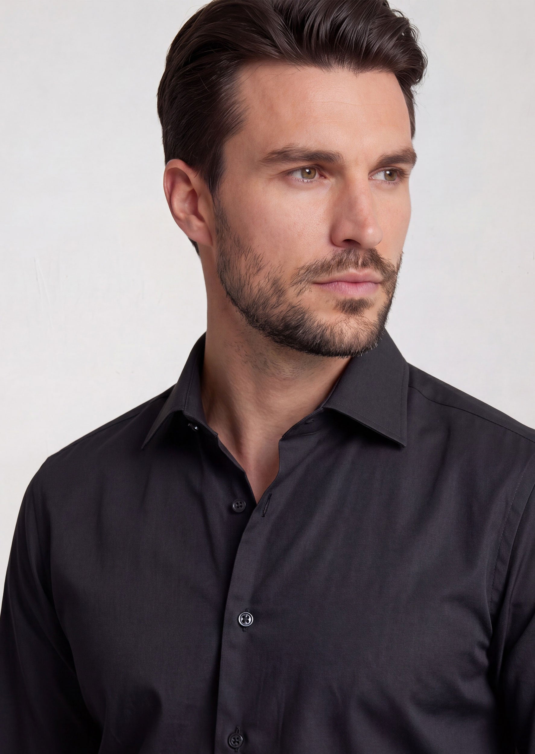 Black Plain Shirt
