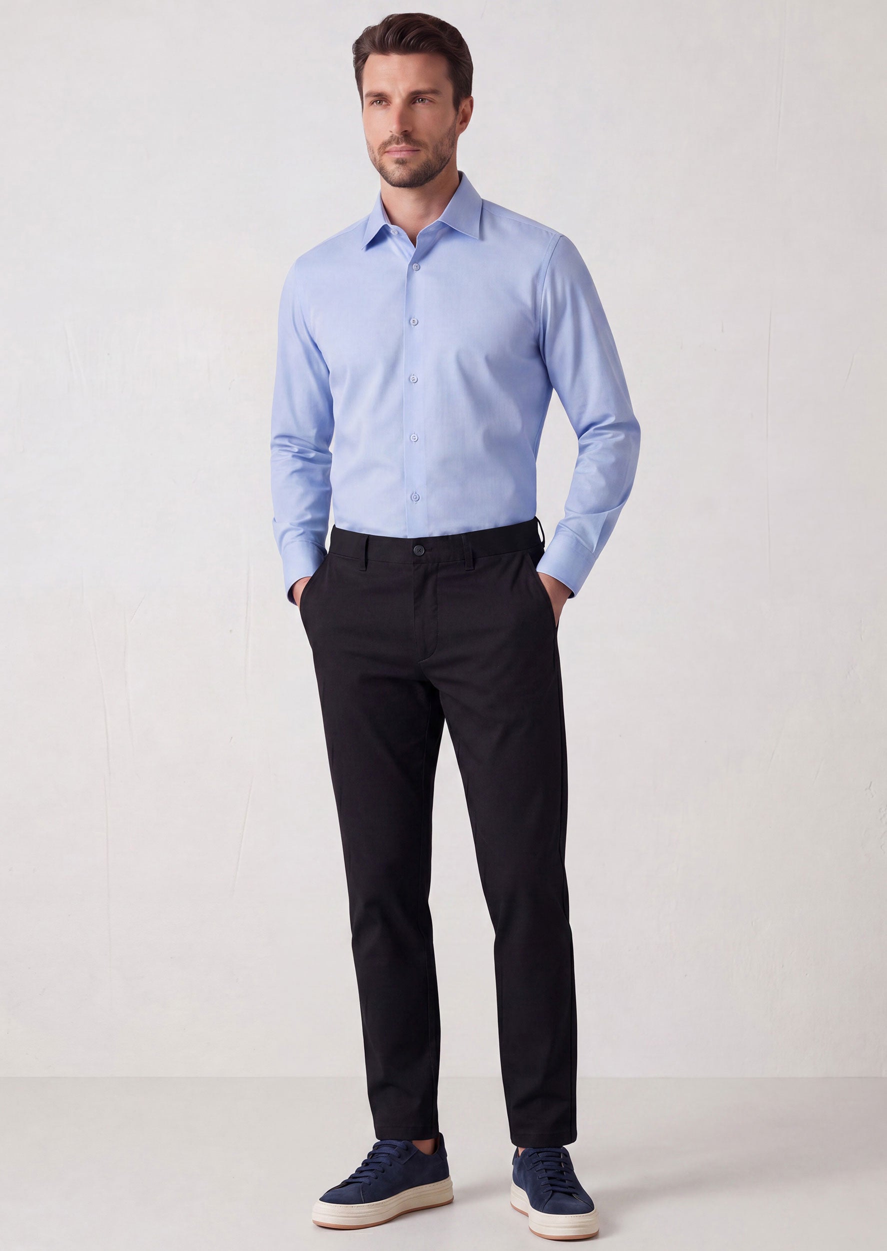 Blue Plain Shirt