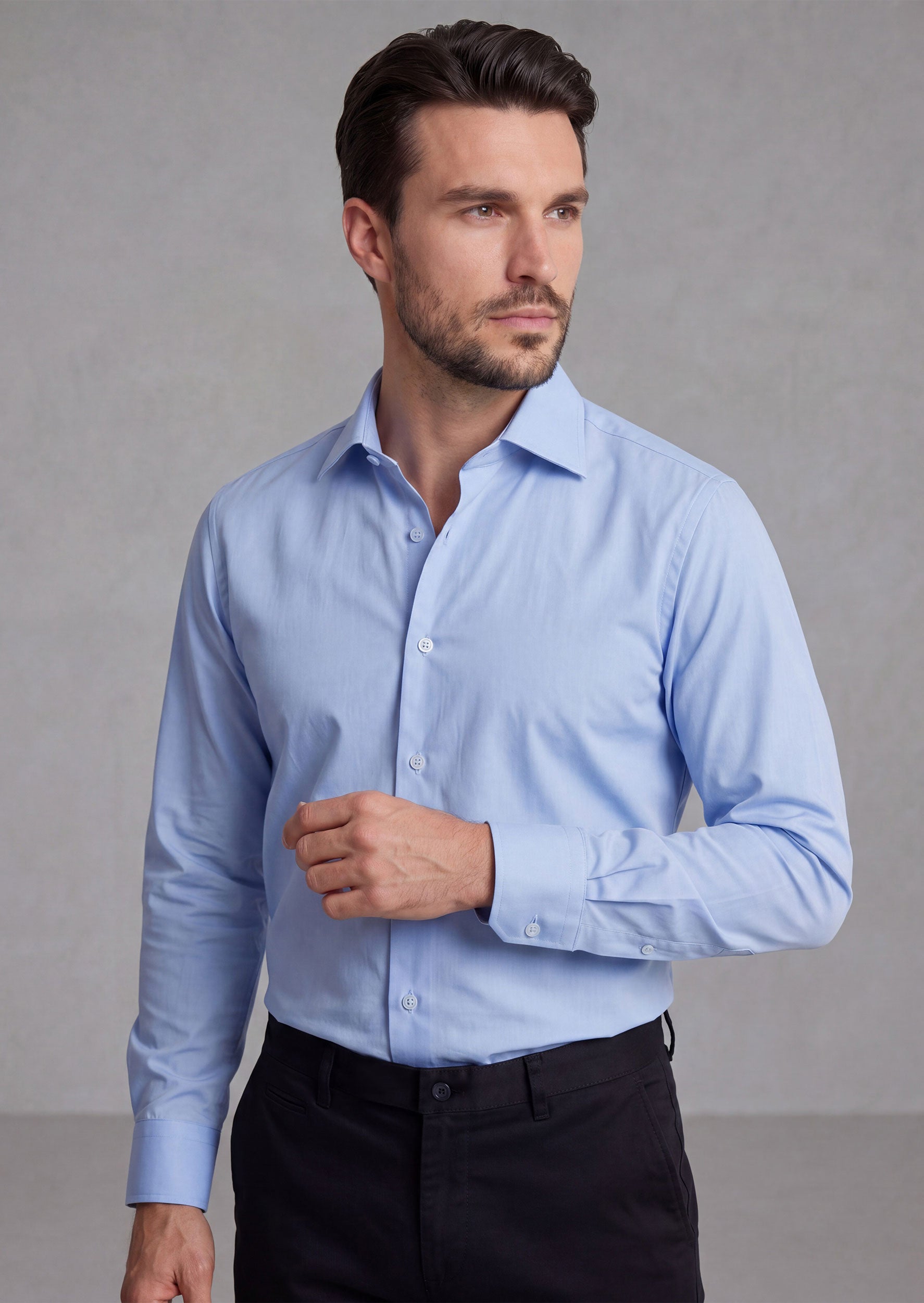Blue Plain Shirt