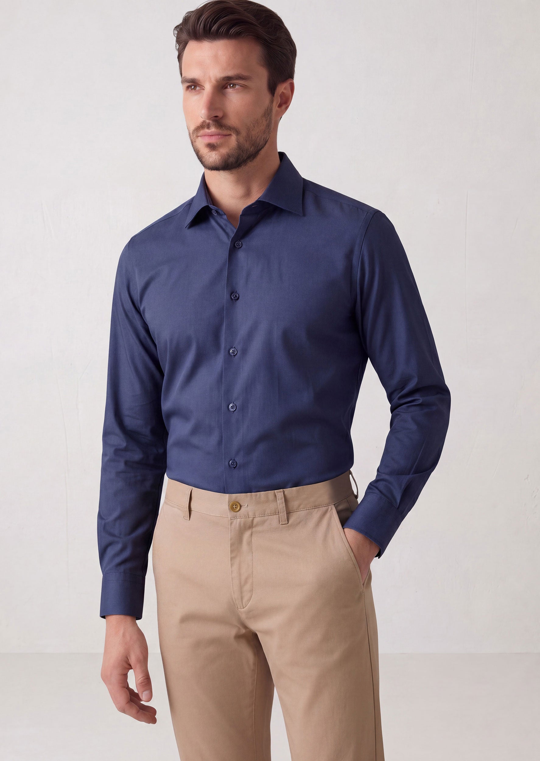 Navy Plain Shirt