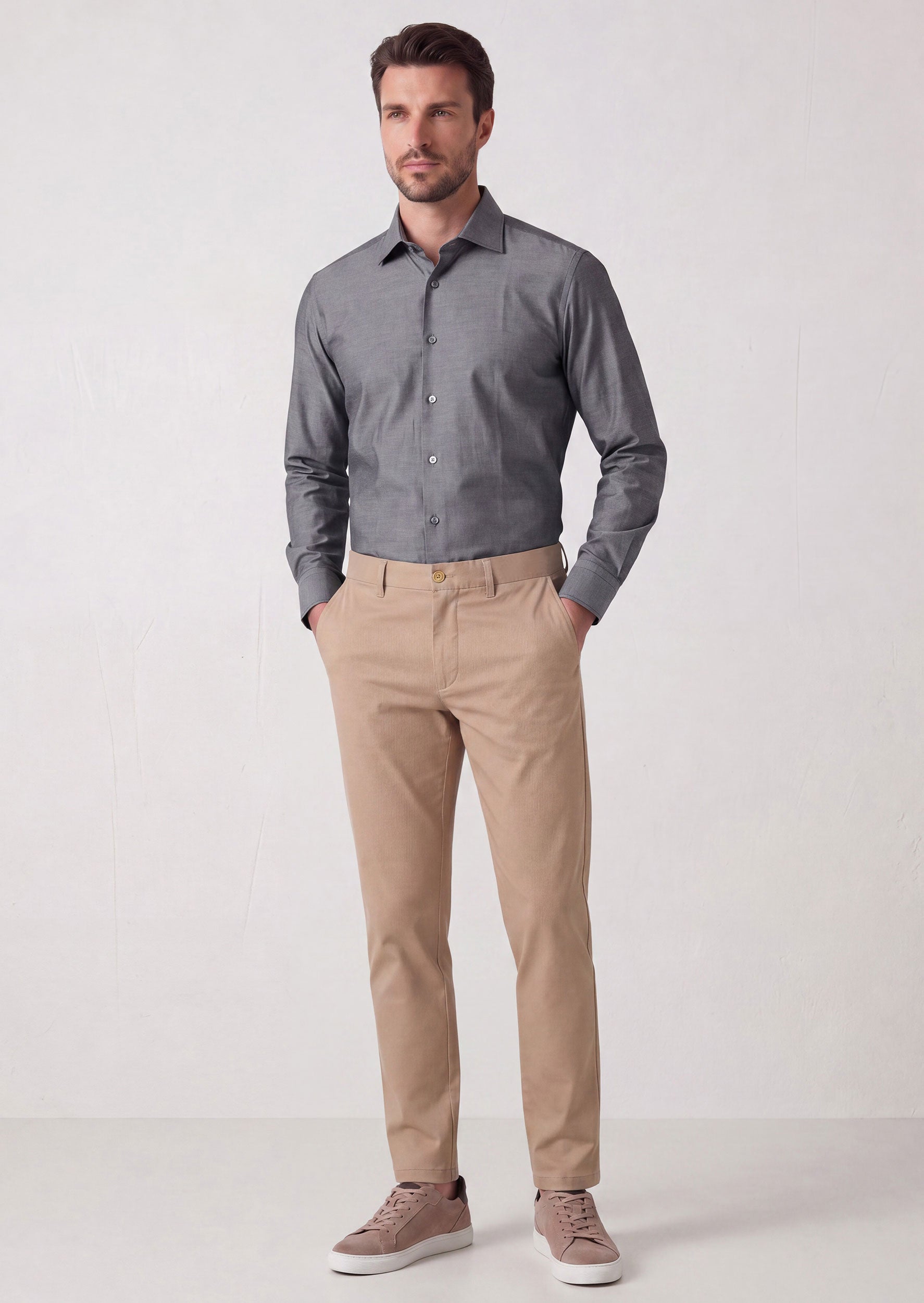 Grey Plain Shirt