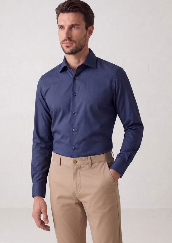 Navy Plain Shirt