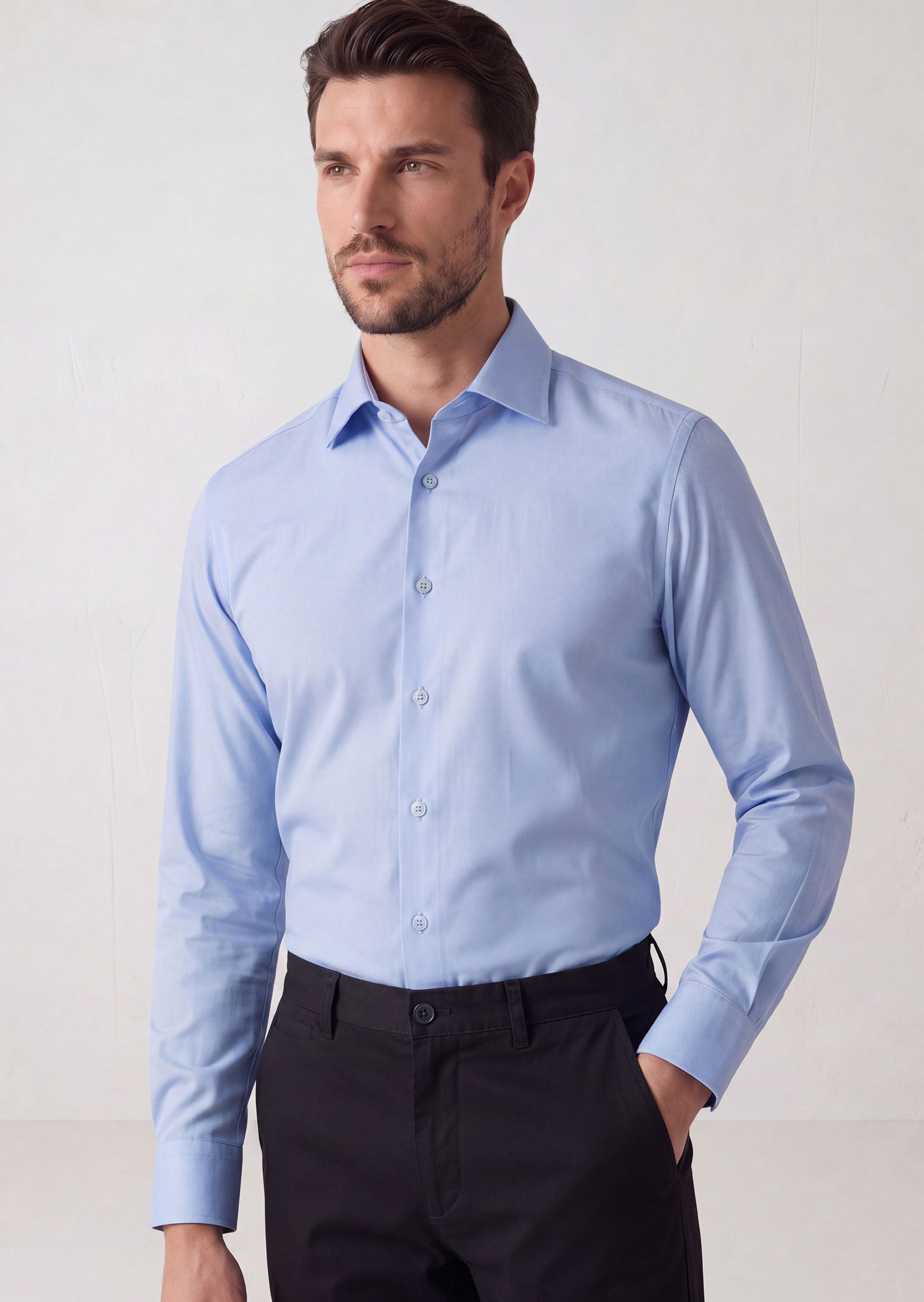 Blue Plain Shirt