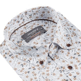 White - Beige Cotton Shirt