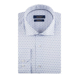 White - Blue Long Sleeve Shirt