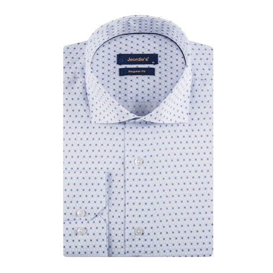 White - Blue Long Sleeve Shirt