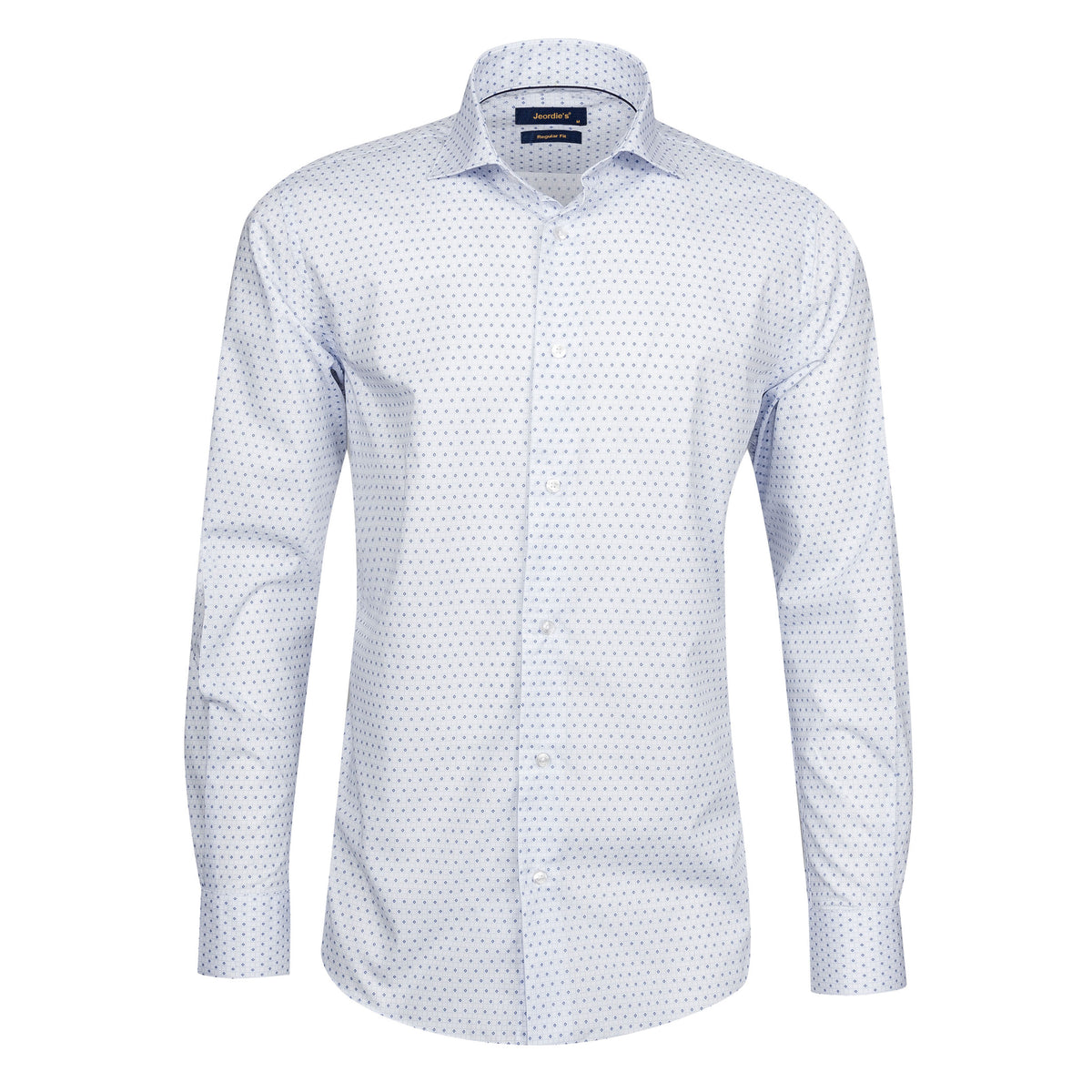White - Blue Long Sleeve Shirt