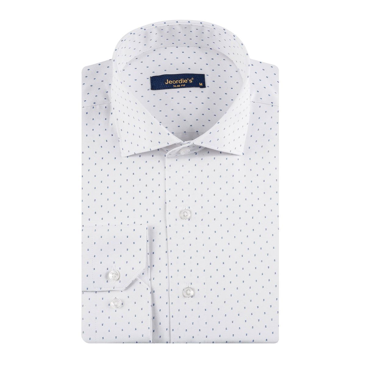 White - Sax Blue Long Sleeve Shirt