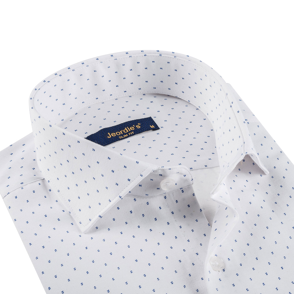White - Sax Blue Long Sleeve Shirt