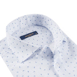 White - Blue Long Sleeve Shirt