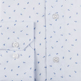 White - Blue Long Sleeve Shirt