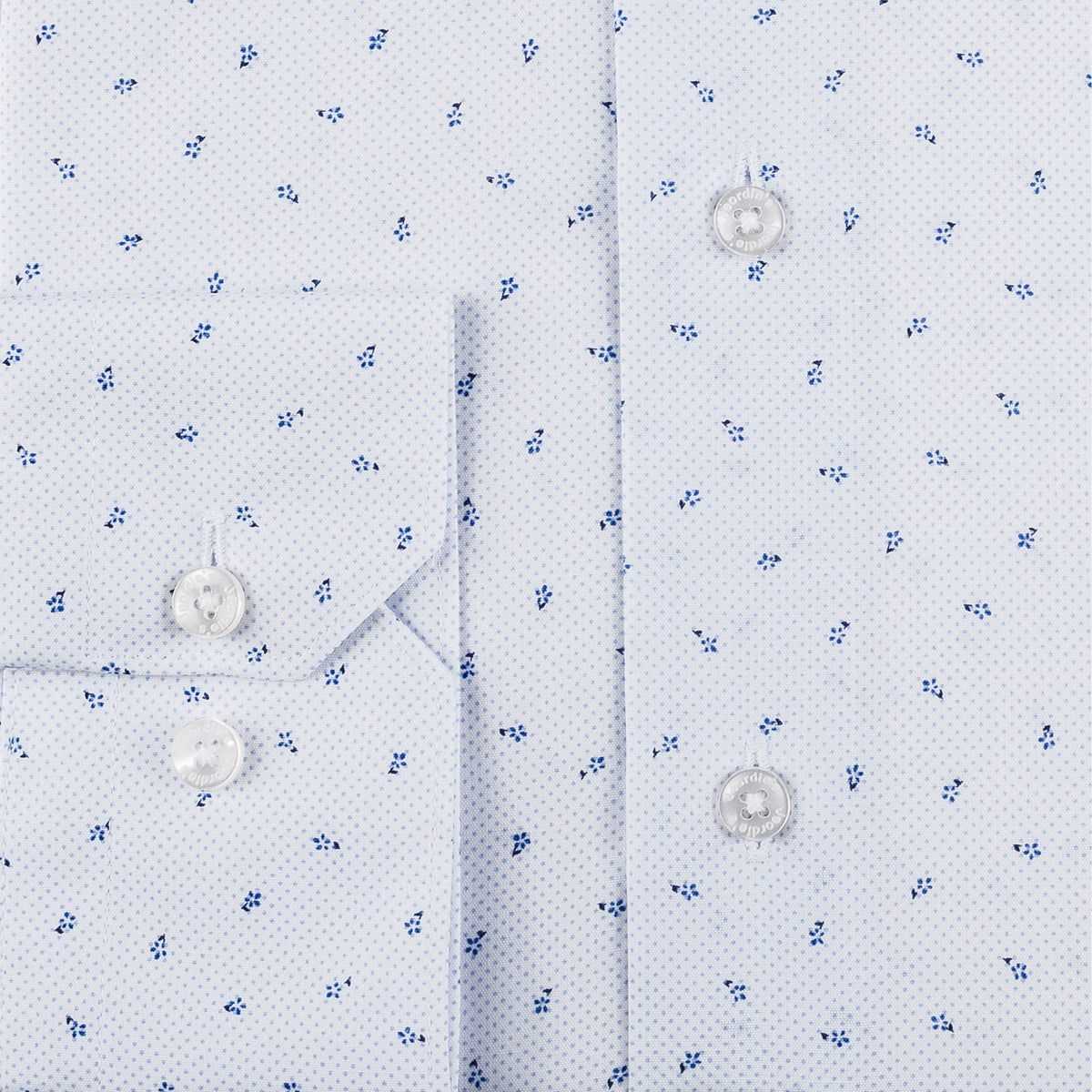 White - Blue Long Sleeve Shirt