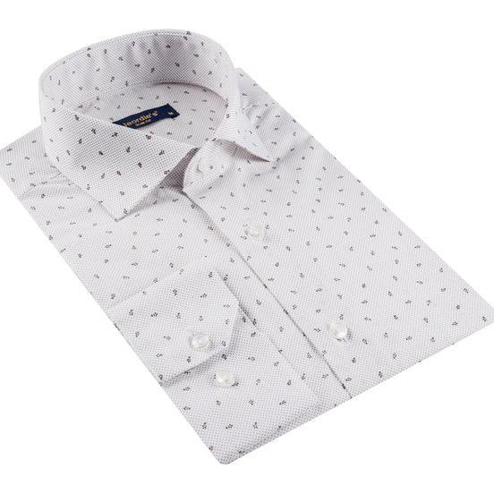 White - Beige Long Sleeve Shirt