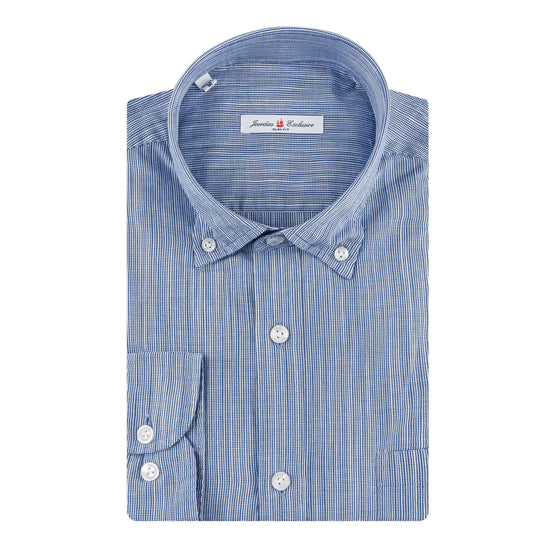 Sax Blue Cotton Shirt