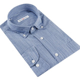 Sax Blue Cotton Shirt