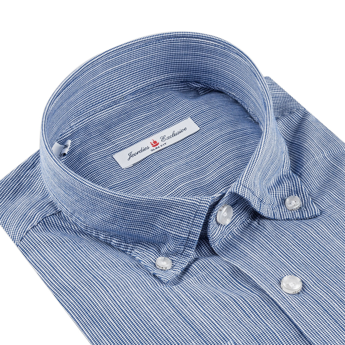 Sax Blue Cotton Shirt