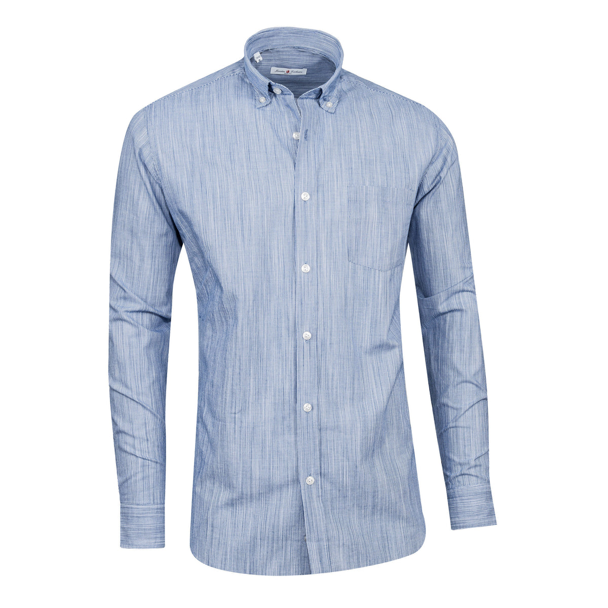 Sax Blue Cotton Shirt