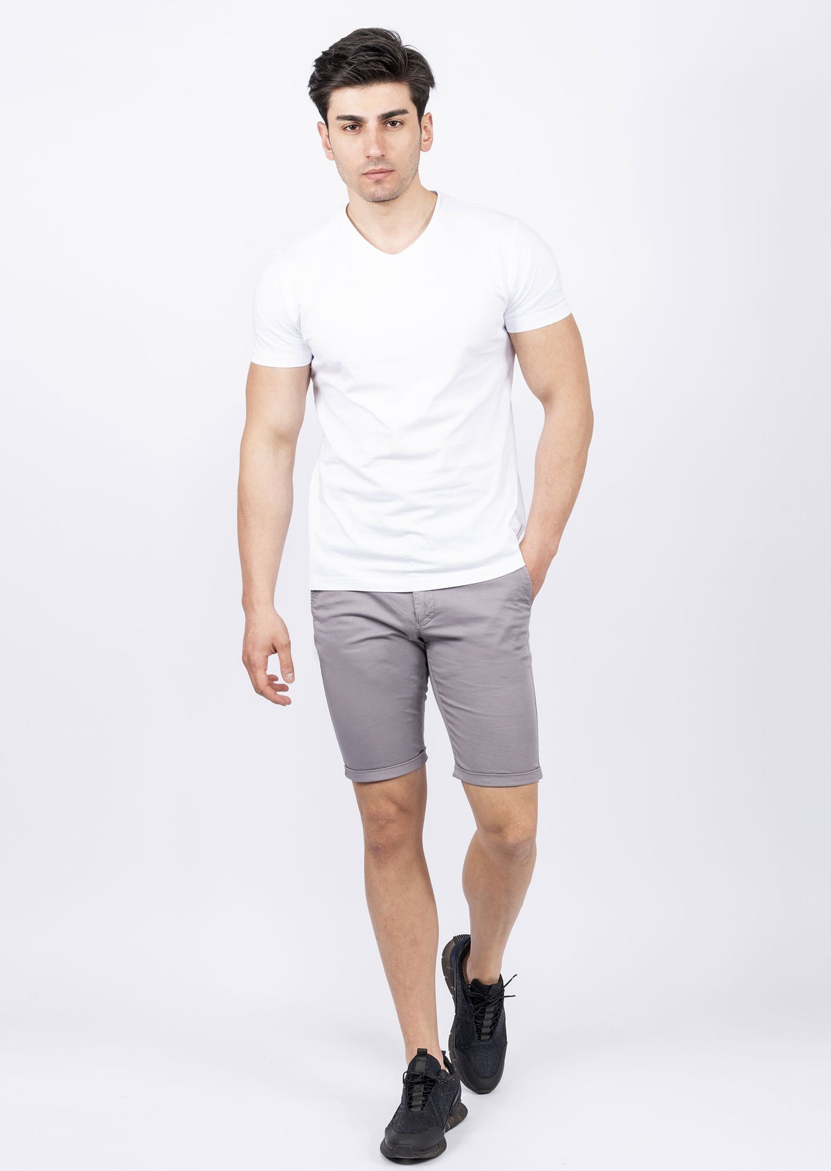 Grey Bermuda Short