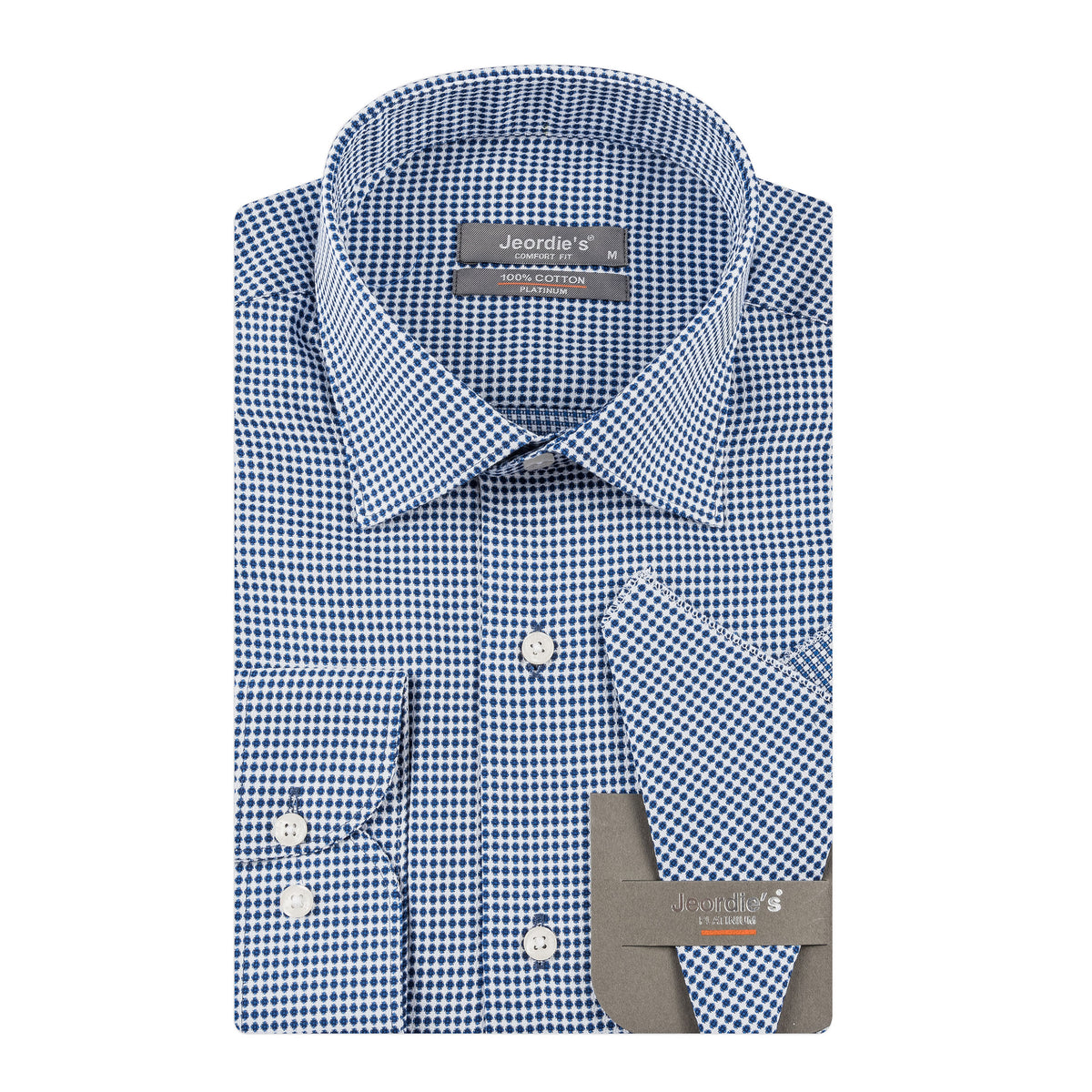Sax Blue Cotton Shirt
