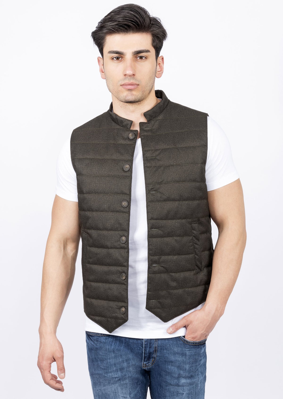 Green Quilted Vest
