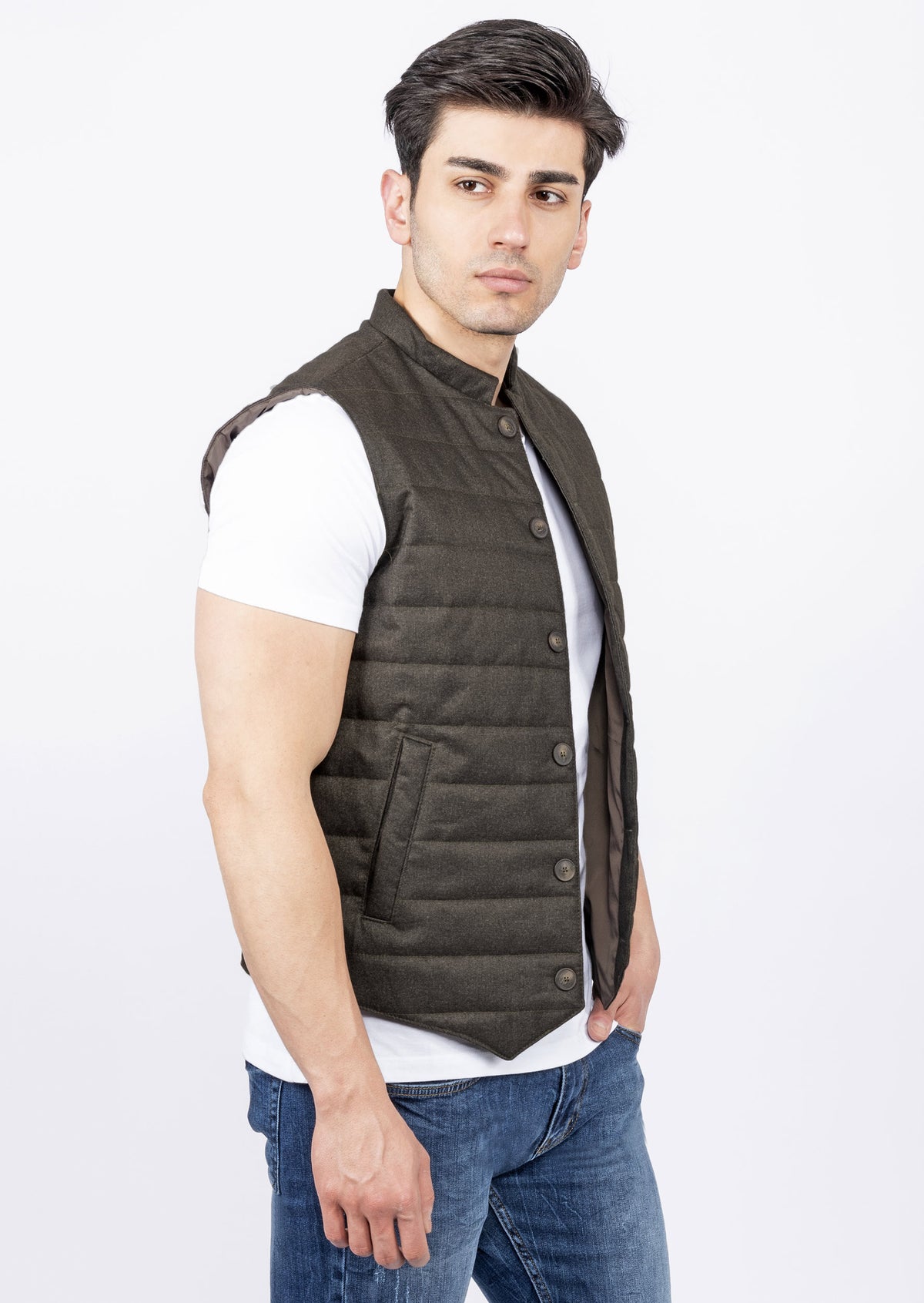 Green Quilted Vest