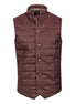 Burgundy Quilted Vest