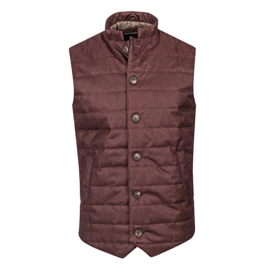 Burgundy Quilted Vest