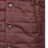 Burgundy Quilted Vest