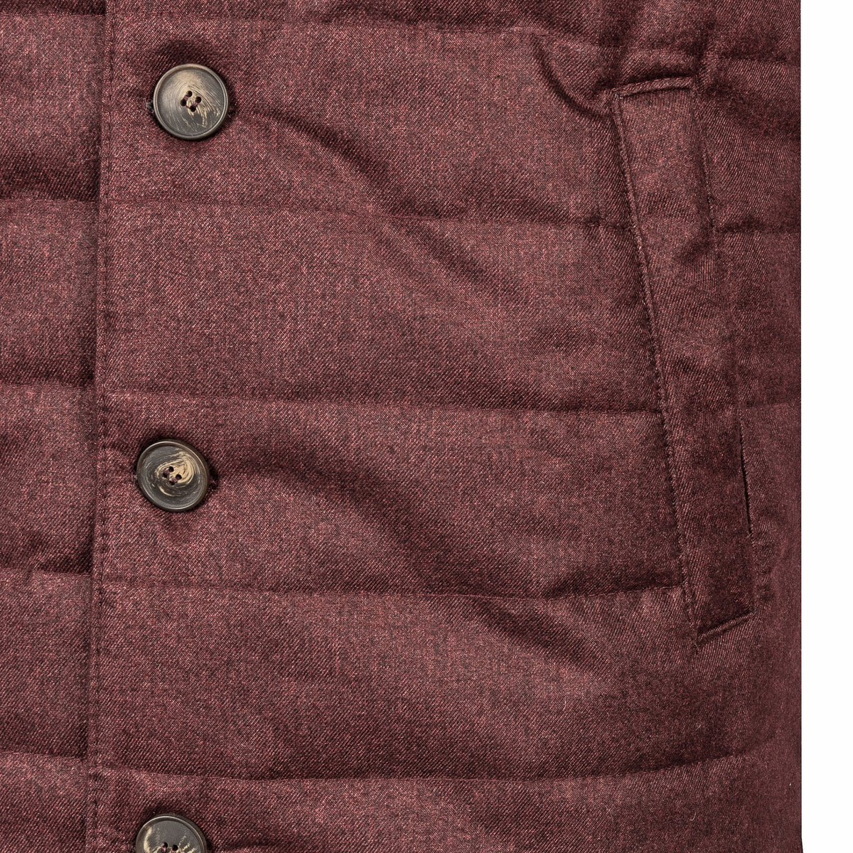 Burgundy Quilted Vest